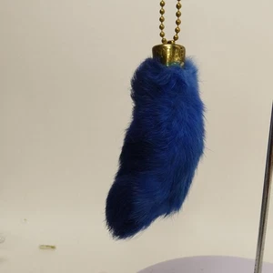 Vintage LUCKY CHARM USA Hasenfuß Schlüsselanhänger blau zweifarbig neu aus altem Lagerbestand USA AEKYH - Bild 1 von 13