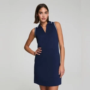 SPANX - AirEssentials® Pique Polo Tank Dress - Timeless Navy - Size Small - Bild 1 von 12