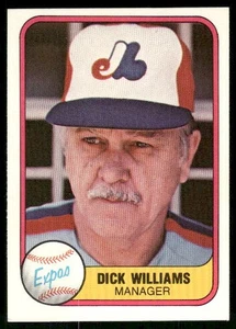 1981 Fleer Dick Williams #149 Montreal Expos - Picture 1 of 2