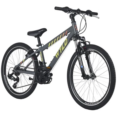 WYLD Kinderfahrrad 24" Mistral Grau Kinderrad 18 Gänge RH 32 cm Ab 8 Jahre 206K - Bild 1 von 4