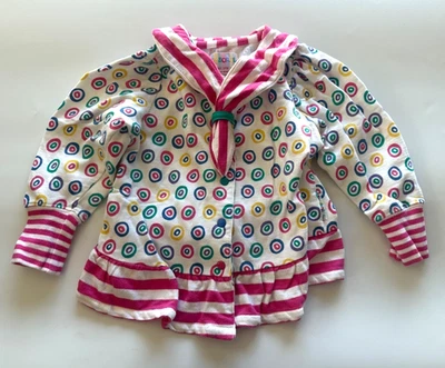 Blusa Camisa Top Gymboree Etiqueta Arco Iris Multicolor Lunares XS 9m-1.5Y De Colección Foto 1 de 4