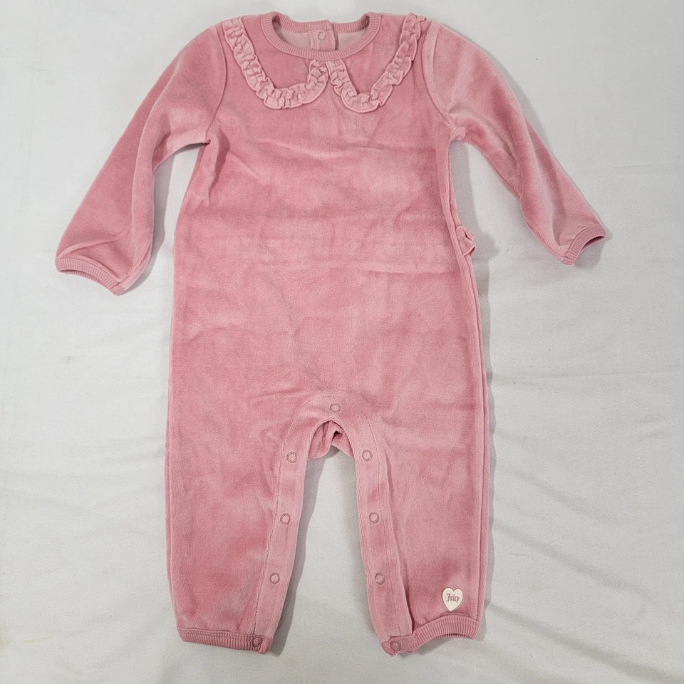 Juicy Couture младенца девочки розовый цельный наряд новый с Ярлыками 12 М 12 М месяцев - Изображение 1 из 4