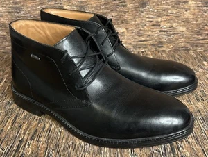 Clarks Chilver Chukka Boots Gore Tex GTX stivaletti neri in pelle da uomo taglia 8 - Foto 1 di 16