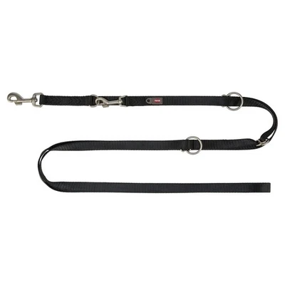 Trixie Premium Verlängerungsleine schwarz, extra lang, 4-fach verstellbar Hund - Bild 1 von 2