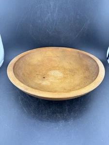 Munising Vintage 1930's Wooden Dough Bowl Oval 8 1/2” Rustic - Picture 1 of 9