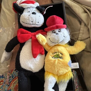 Cat in the Hat 18"  And Sam I Am Dr. Seiss Plush   Stuffed Animals. 3991 - Picture 1 of 11