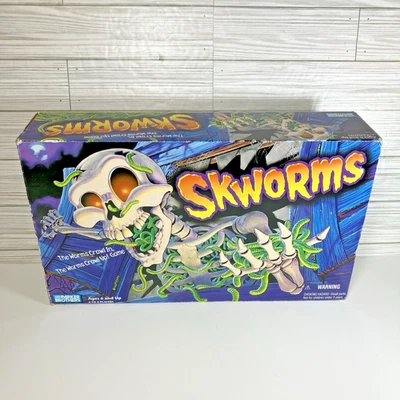 Skworms 1996 Parker Brothers - Board Game Skeleton Worms Vintage - NEW Open Box - Image 1 of 4