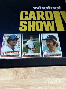 1979 Topps Yankees Lot (3) Reggie Jackson, Thurman Munson, And Ron Guidry - Picture 1 of 2