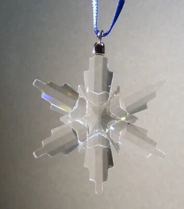 Swarovski Pequeño Copo de Nieve Cristal Austriaco Adorno de Navidad - Imagen 1 de 8
