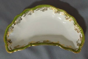 Antike Homer Laughlin Knochen Schale Hudson grün & gold - Bild 1 von 4