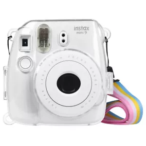 Crystal Hard PVC Cover Clear Fuji Case for Fujifilm Instax Mini 8 Mini 9 Camera - Picture 1 of 5