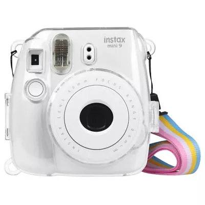 Crystal Hard PVC Cover Clear Fuji Case for Fujifilm Instax Mini 8 Mini 9 Camera - Image 1 of 4