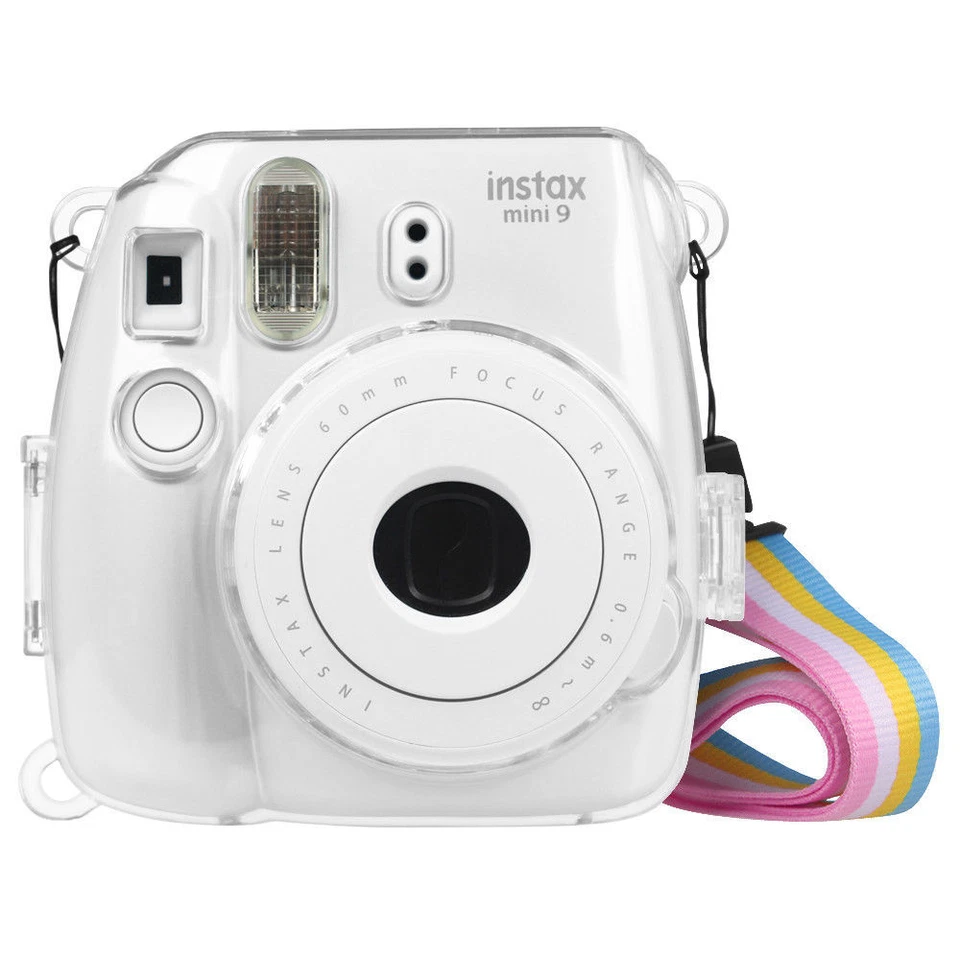 Funda rígida de cristal de PVC transparente Fuji para cámara Fujifilm Instax Mini 8 Mini 9 Foto 1 de 4