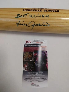 Luis Aparicio Autographed Louisville Slugger Baseball Bat W/ JSA COA -1 # - Picture 1 of 6