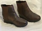 Women?S Sorel Short Leather Boots Bootie Size 9 - Very Nice