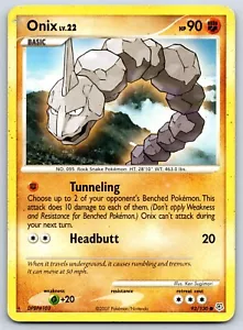 Onix - Diamond Pearl 92/130 Pokemon 151 Card HP - Picture 1 of 2