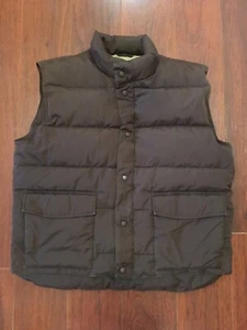 Cabelas Vest Mens L Puffer Jacket Premier Northern Goose Down Fill Brown - Picture 1 of 6