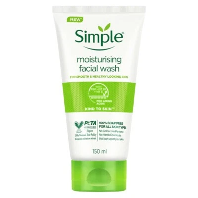 Jabón facial hidratante Simple Kind To Skin 150 ml Foto 1 de 4