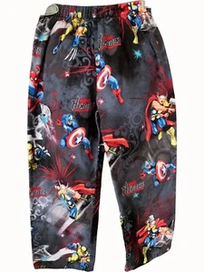 Marvel Heroes Grafik Lounge Hose Jungen Medium elastischer Bund Baumwollmischung schwarz - Bild 1 von 9