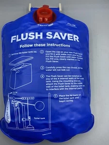 Toilet Flush Saver flush less water lot of (2) bags FAST FREE SHIPPING - Picture 1 of 6