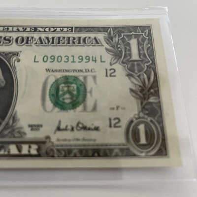 September 3rd 1994 Birthday Anniversary $1 Bill 09031994 Uncirculated Great Gift - Image 1 of 3
