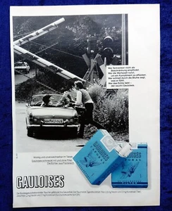 Gauloises Zigaretten, originale Werbung aus 1981 Mit MG - Bild 1 von 1