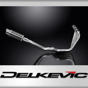 Silenciador de carbono redondo de escape completo Honda CBR650R 2019-2021 4-1 8" - Imagen 1 de 5