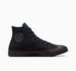 Converse Chuck Taylor All Star Canvas Black Monochrome High Top Unisex M3310C - Picture 1 of 7