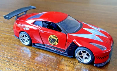 Jada Toys Nissan GT-R35 Power Rangers Ben Sopra Red Diecast Car 1/32 Scale 2009 - Image 1 of 4