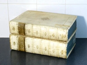 1682 Werke des heiligen Epiphanius LATEINISCH GRIECHISCH vellumgebunden 2 Bände Bücher - Bild 1 von 24