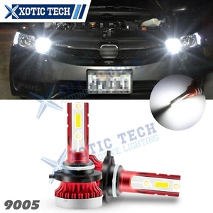 For Honda Extremely White 100W COB 9005 LED Bulb DRL Daytime Running Light Lamps - Picture 1 of 9
