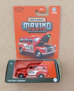 MATCHBOX - MOVING PARTS 1950 CHEVY SUBURBAN (RED) - Picture 1 of 2