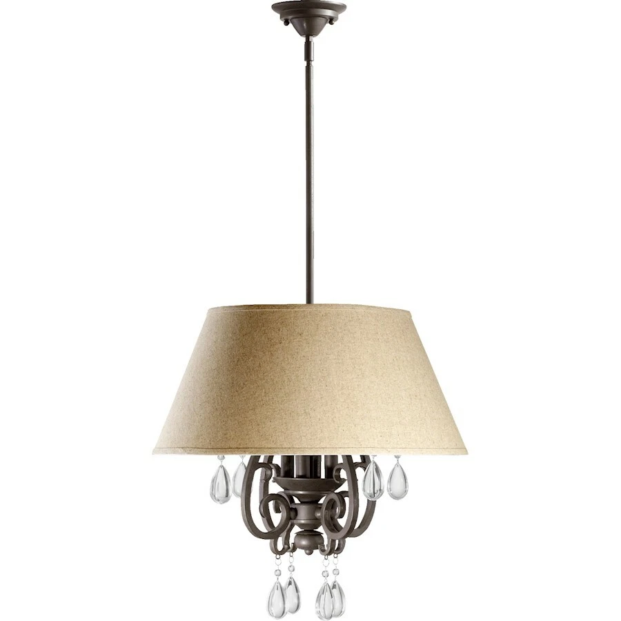 Quorum Anders 4 Light Pendant, Oiled Bronze - 6813-4-86 Foto 1 de 1