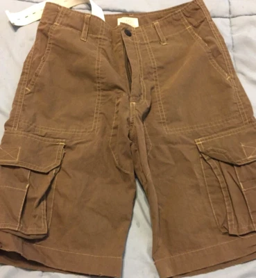 Wes and Willy Boy's Cotton blend brown cargo shorts S - Image 1 of 4
