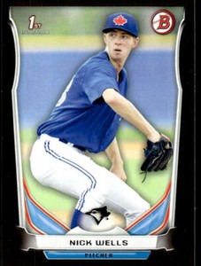 2014 Bowman Draft Nick Wells  Asia Exclusive Black Border DP89 Blue Jays