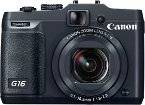 Canon PowerShot G16 12.1MP Digital Camera - Black - Picture 1 of 2