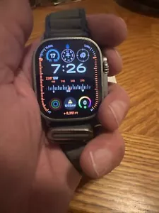 Apple Watch ULTRA 2 49mm Titanium Carbon Alpine Loop Band - Blood Oxygen Sensor - Picture 1 of 7
