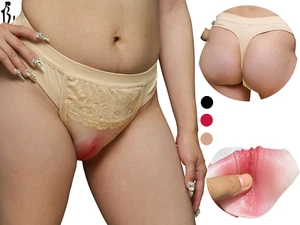 BIMEI Tanga Vagina Falsa Silicona Puntera Camel Bragas Gaff Travesti MTF Drag Q - Imagen 1 de 7
