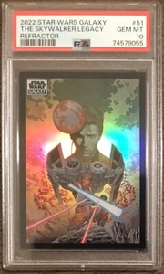2022 Topps Star Wars Galaxy Chrome THE SKYWALKER LEGACY #51 Refractor PSA 10 - Picture 1 of 2