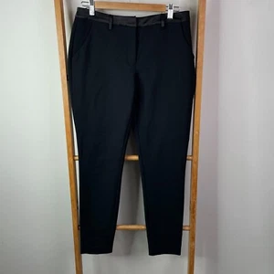 Sportsgirl Dress Pants Womens 10 Black Skinny Trousers High Rise Flat Front - Picture 1 of 13