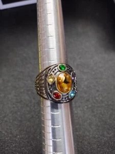 🤜💥 ORIGINAL THANOS RING- STAINLESS STEEL- SIZE 10- MARVEL COMICS 💥🤛 - Picture 1 of 11