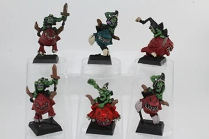 WORKSHOP WARHAMMER EDAD DE SIGMAR GOBLIN SQUIG HOPPER ORC 6 MINIATURAS METAL - Imagen 1 de 2