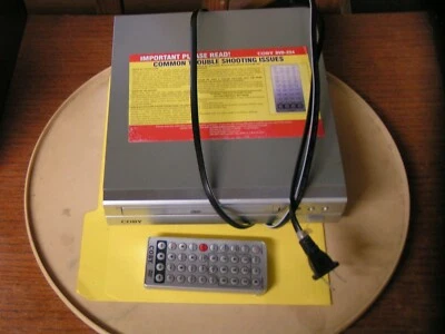 COBY DVD PLAYER WITH REMOTE - NON-WORKING UNIT FOR "PARTS" OR "DIY" REPAIR - Image 1 of 3