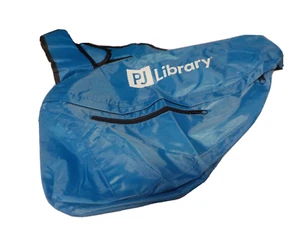 NUEVO SIN ETIQUETAS PJ Biblioteca Bolsa Libros Ajustable Hombro Bandolera 2 Cremallera Compartimentos Azul - Imagen 1 de 3