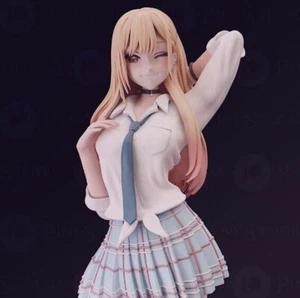 Marin Kitagawa Fanart Model - Unpainted Gaming Miniature Dnd Board Game Figure - Picture 1 of 6