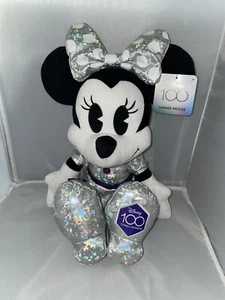 Disney Parks Minnie Mouse Platinum 100 Years Wonder 2023 Anniversary Plüschtier - Bild 1 von 9