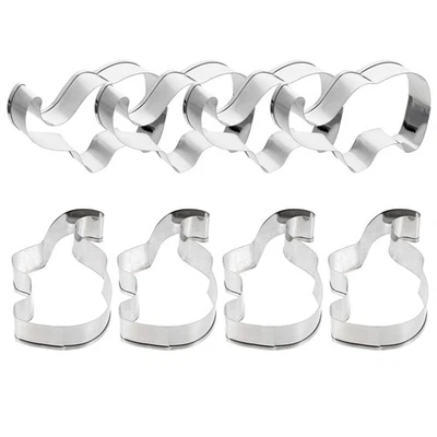  8 Pcs Stampo Biscotti Elefante Stampi Di Biscotto in Acciaio Inossidabile - Immagine 1 di 4