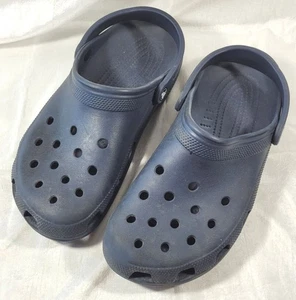 Crocs Men's Classic Slip-on Clog Slide Sandals - Navy Blue - Size 11 - Picture 1 of 3