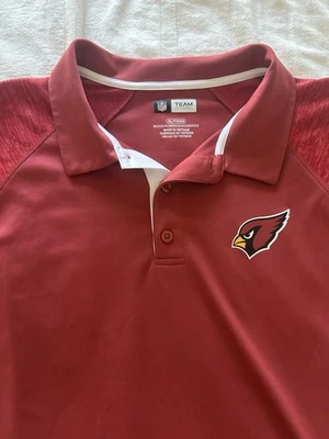 Arizona Cardinals Rojo Hombres NFL Equipo Ropa Polo Golf Camiseta XL Usada Foto 1 de 4