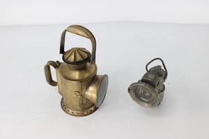 F Antique Powell & Hammer New 75 Car Lamp, Brass Clear/ Green/ Red Train Lamp - Picture 1 of 23